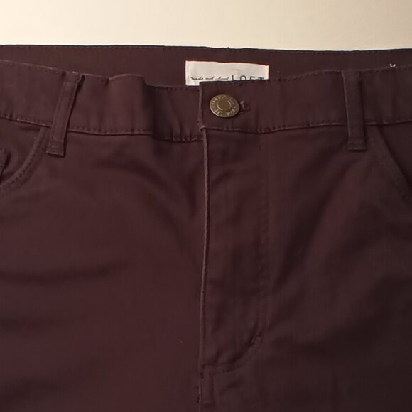 Loft Jeans Size 32/14T High Rise Tapered Leg Black Color - Picture 4 of 9